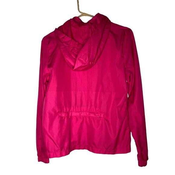 Danskin Pink & white medium hooded rain jacket - Picture 2 of 6